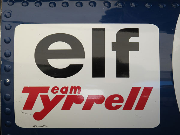 ELF Team Tyrrell decal. Essence et Lubrifiants de France decal.