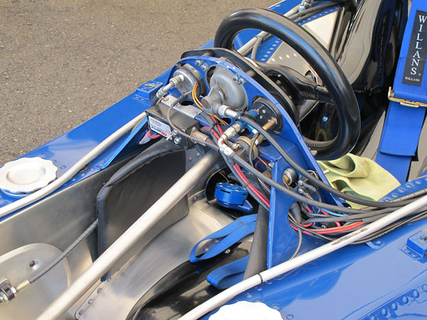 Control module for a FireBottle fire suppression system, on the back of the instrument panel.