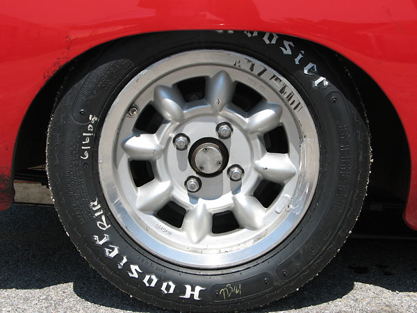 Hoosier Street T.D. P205/60D14 bias ply tires.