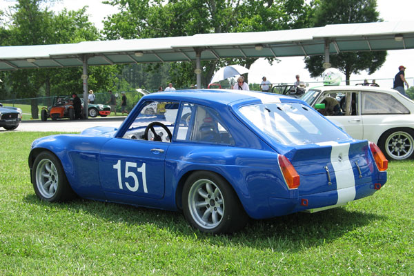 MG Tahiti Blue paint with distinctive white striping.