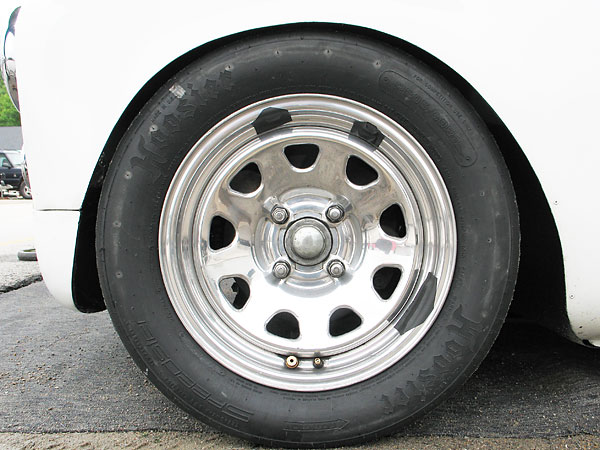 Spin Werkes Racing Series 82 15x7 9-spoke aluminum racing wheels (about 12.0# each)