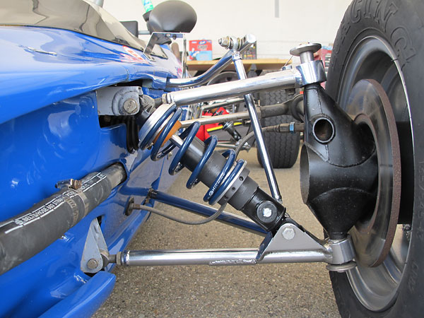 KONI double adjustable, steel bodied shock absorbers and Hyperco springs.