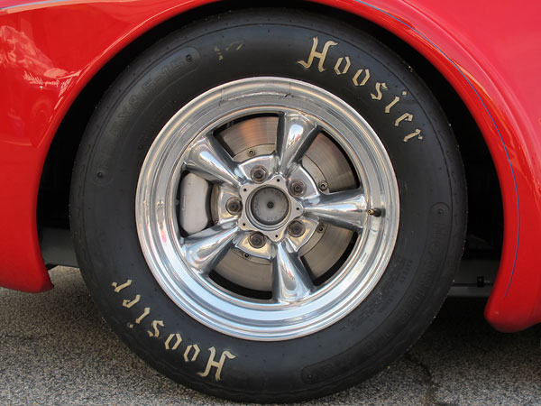 Hoosier T.D. S bias-ply racing tires. The S stands for stiff sidewall.