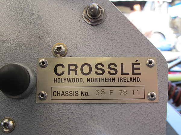 Crossle, Holywood, Northern Ireland. Chassis 35F 79 11