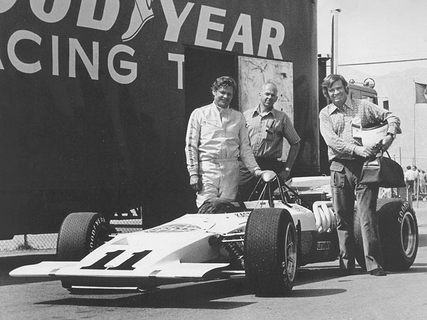 Jim Dittemore, Kas Kastner and John Brophy at Riverside for the first race of 1971.