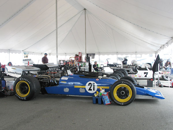 With its chisel-profile nose and long, low stance the Lola T192 looks fast even when it's sitting still.