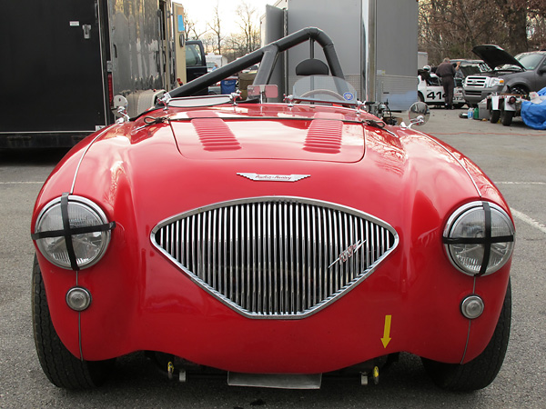 Gerry Coker is also credited for the louvered bonnet and leather bonnet strap of the 100M variant.