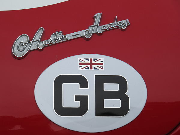 Austin Healey boot badge.