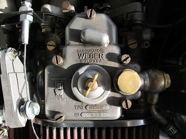 Weber Carburatore, Bologna - Tipo: 40DCOE27 - No: 19581.