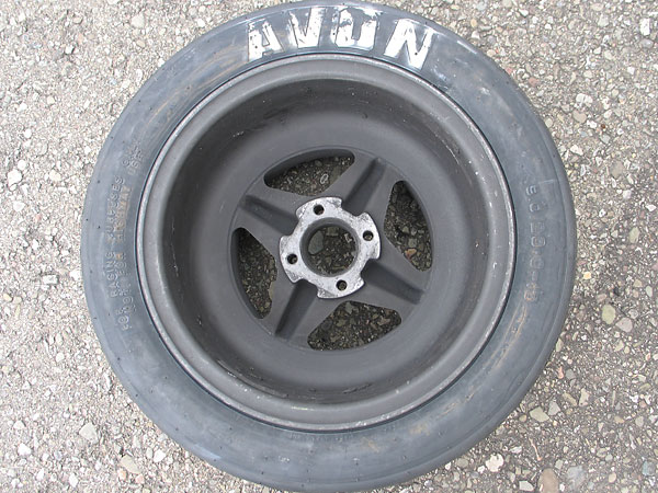 Avon 13 inch racing slicks (9x20 front).