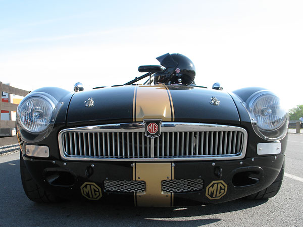 Moss Motors fiberglass reproduction Sebring-style front valance.