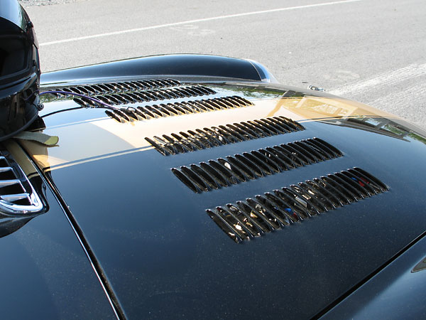 Jim Boffo at Boffo Motors in New Brighton, Pennsylvania pressed the hood louvers.