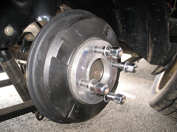 Standard (early banjo axle) MGB brake drum.