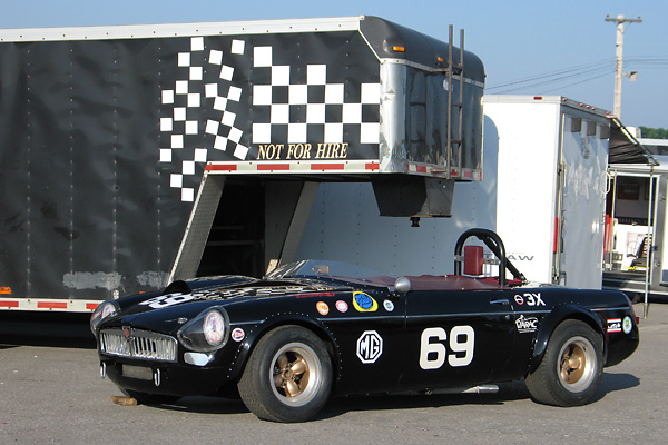 The Mike Adams / Al Pease Supercharged 1962 MGB Racecar, Number 69