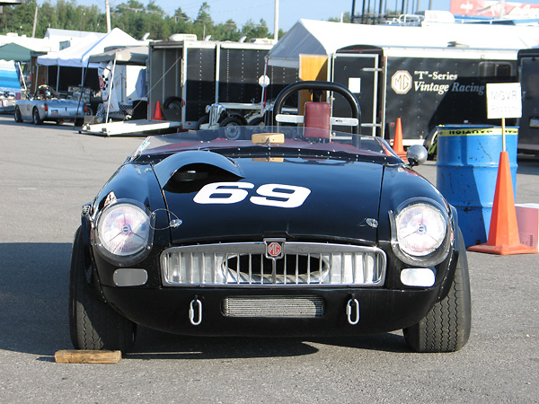 Removed slats from the front grille are a trademark feature, as is the aluminum venturi radiator air duct.