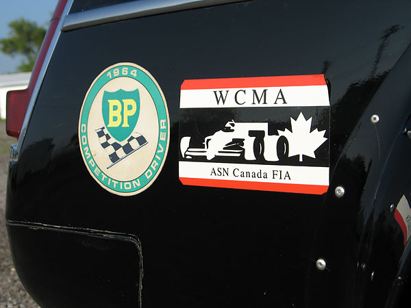 BP 1964 Competition Driver sticker. WCMA ASN Canada FIA sticker.
