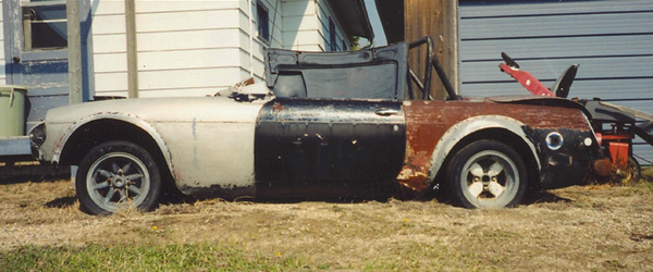 2001: Mike Adams purchased the Super-B in this neglected condition.