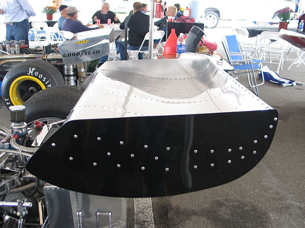 The rear wing.