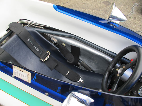 Brabham BT29 cockpit: surprisingly roomy and comfortable.
