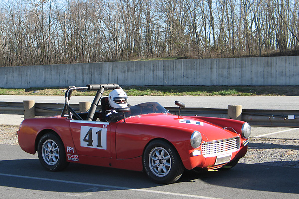 Nick Chamberlain's Austin Healey Sprite Race Car, Number 41