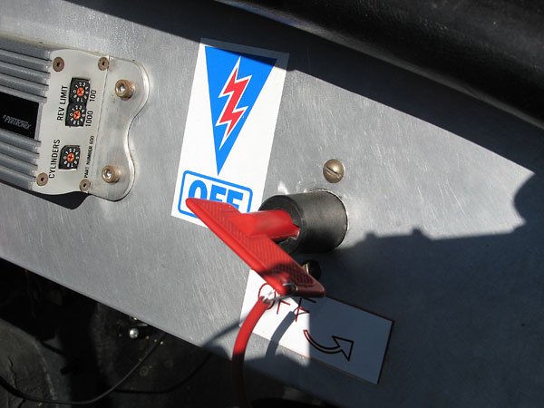 As shown here, at Summit Point the Pertronix Digital Rev Limiter was set at 6500rpm.
