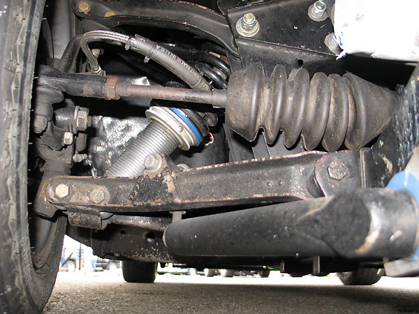 Coil-over shocks make it easy to set ride height.