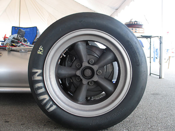 American Racing Torq-Thrust magnesium wheels (15x10 front, 15x15 rear).
