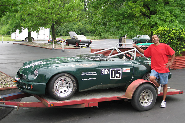 Robert Maupins brought Phil's MG RV8 to the BritishV8 2010 meet in 