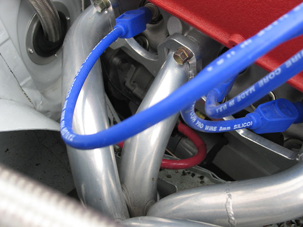 The MG engine compartment provides plenty of room for easy maintenance and repair.