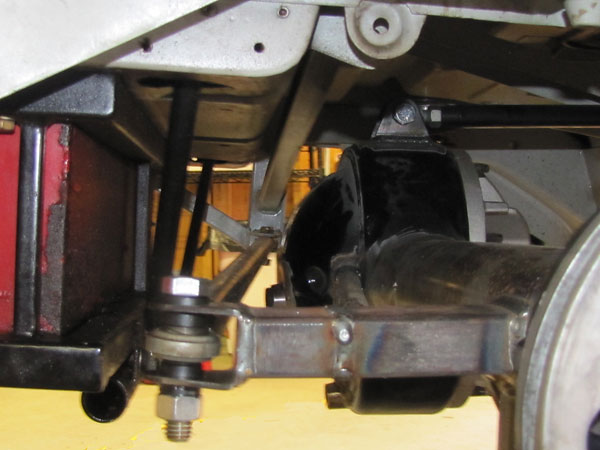 Mounting features are copied over from the earlier axle installation.