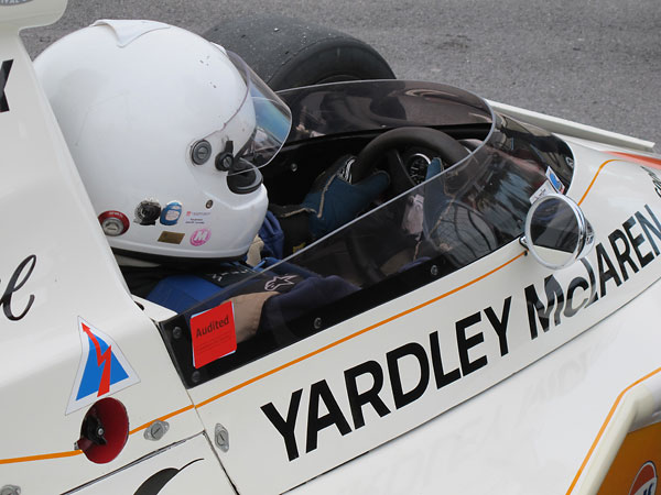 Frank Lyons came over from Ireland to demonstrate McLaren M23/1 at Lime Rock and Watkins Glen.