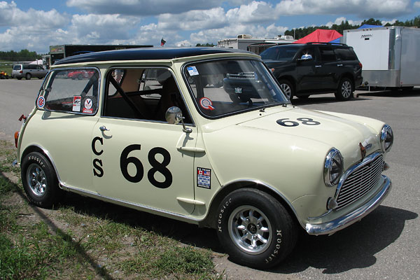 Rachel Nelson's 1965 Austin Mini Cooper S Racecar, Number 68