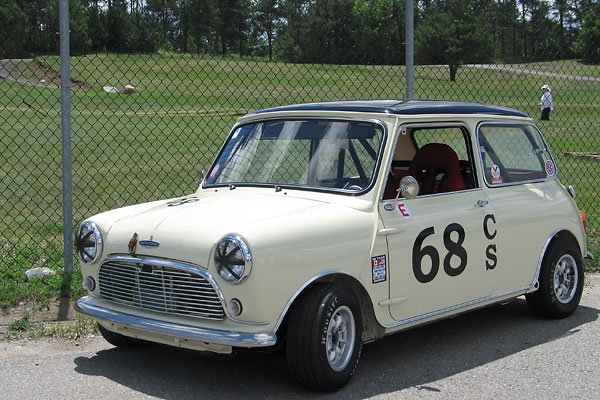 The fastest lap time set by any Mini that weekend was 1:44.57 by Rachel's husband Andy.