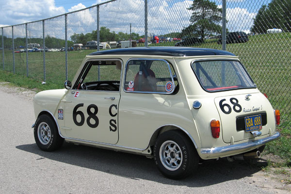 Rachel's Cooper S with its original Oregon license plate, GBA688.