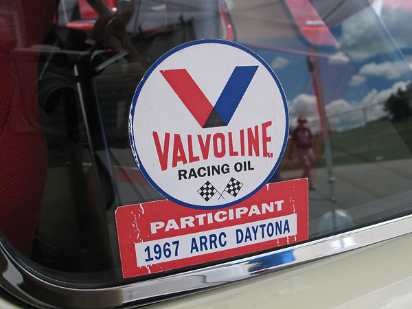 Valvoline Racing Oil - Participant - 1967 AARC Daytona