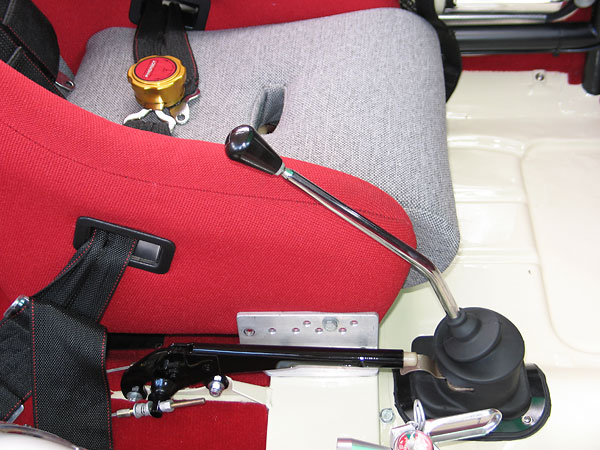 Since both Rachel and her husband drive the car, they needed an adjustable seat mount.