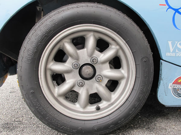Minilite 13x5.5 magnesium wheels.