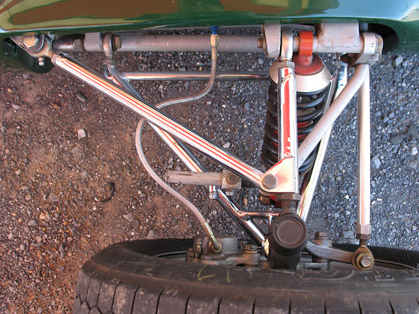 Two-piece upper control arms also simplify suspension tuning.