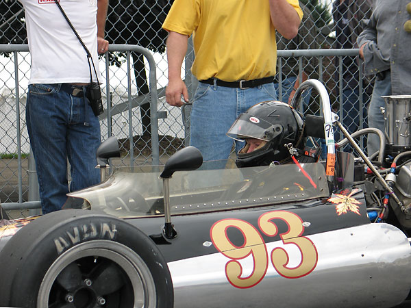 The formed Perspex cockpit surround provides for ventilation to the driver.