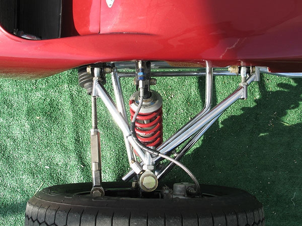Steel-bodied shock absorbers are required by Monoposto vintage racing rules.