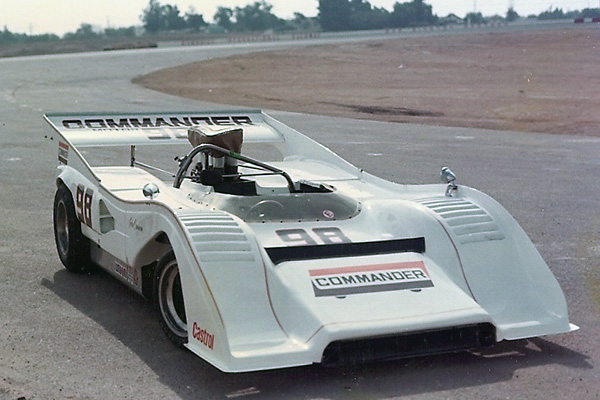 John Cannon's car as it was presented at Riverside for the final race of the 1973 Can-Am season.