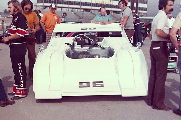 For the season's final race at Riverside they installed a special Porsche-inspired shovel-nose.