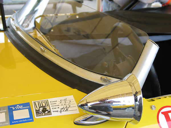 Low profile polycarbonate windscreen.