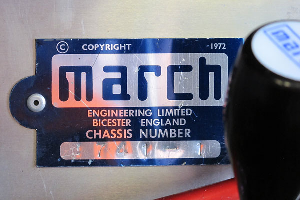 MARCH Engineering Limited, Bicester England, Chassis Number 741-1
