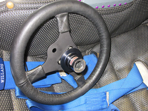 SPA Design quick release steering wheel hub.