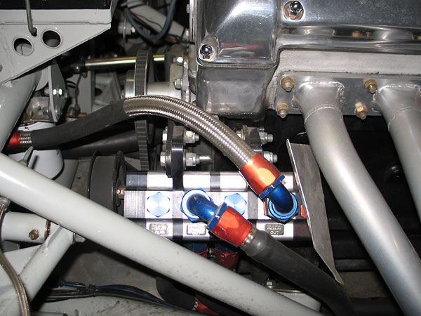 Stock Car Products four-stage oil pump (for a dry sump lubrication system.)