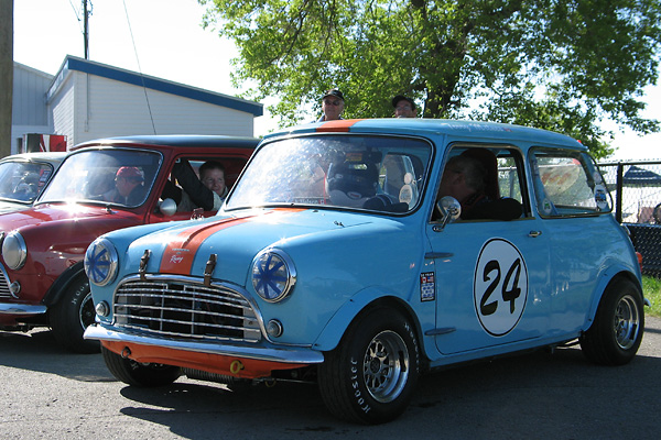 Terry Milnes' 1966 Austin Mini Cooper S Racecar Number 24