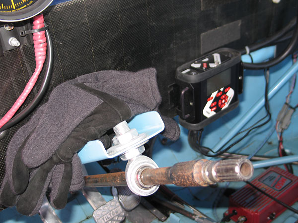 Steering column installation details.