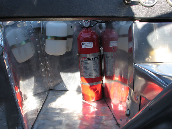 FireBottle (Dupont FE-36) centralized fire extinguisher system.