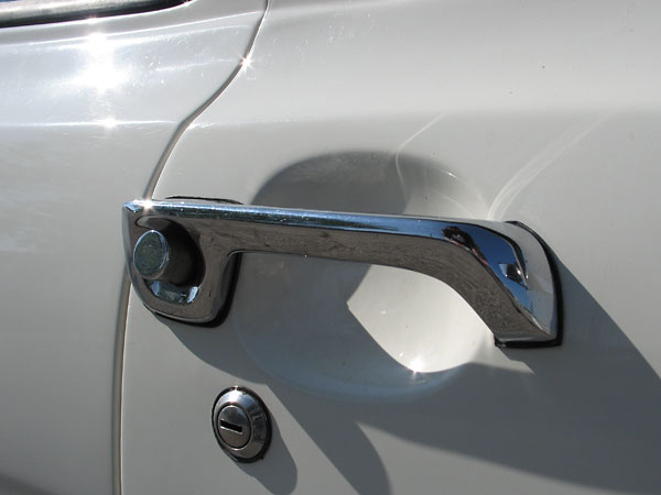 Ford Escort door handle detail.